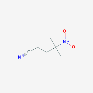 molecular formula C6H10N2O2 B1598364 4-NITRO-4-METHYLVALERONITRILE CAS No. 16507-00-9