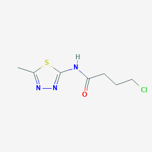 molecular formula C7H10ClN3OS B1598369 4-chloro-N-(5-methyl-1,3,4-thiadiazol-2-yl)butanamide CAS No. 392244-44-9