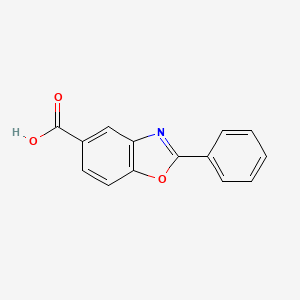 molecular formula C14H9NO3 B1598376 2-Phenyl-benzooxazole-5-carboxylic acid CAS No. 21095-64-7