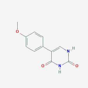 molecular formula C11H10N2O3 B159838 5-(4-Methoxyphenyl)pyrimidine-2,4(1H,3H)-dione CAS No. 127236-04-8
