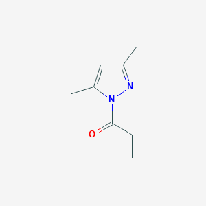 molecular formula C8H12N2O B1598394 1-(3,5-Dimethyl-1H-pyrazol-1-yl)propan-1-one CAS No. 37612-61-6