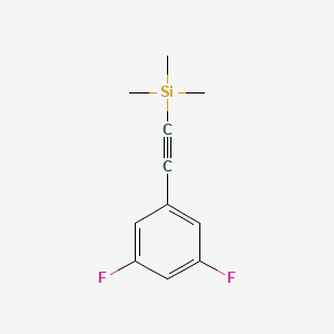 molecular formula C11H12F2Si B1598395 (3,5-Difluorophenylethynyl)trimethylsilane CAS No. 445491-09-8