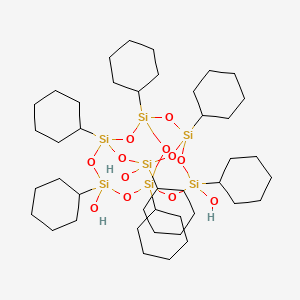 1,3,5,7,9,11,14-Heptacyclohexyltricyclo[7.3.3.15,11]heptasiloxane-3,7,14-triol