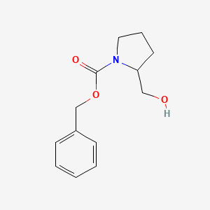 molecular formula C13H17NO3 B1598401 2-Hydroxymethyl-pyrrolidine-1-carboxylic acid benzyl ester CAS No. 86954-05-4