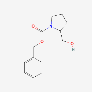 molecular formula C13H17NO3 B1598401 Benzyl 2-(hydroxymethyl)pyrrolidine-1-carboxylate CAS No. 86954-05-4