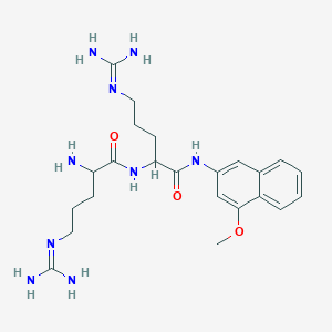 2-amino-5-(diaminomethylideneamino)-N-[5-(diaminomethylideneamino)-1-[(4-methoxynaphthalen-2-yl)amino]-1-oxopentan-2-yl]pentanamide