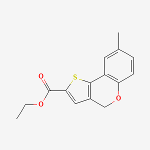 molecular formula C15H14O3S B1598404 Ethyl 8-methyl-4H-[1]-benzopyrano[4,3-b]thiophene-2-carboxylate CAS No. 351003-39-9