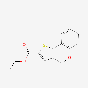 molecular formula C15H14O3S B1598404 ethyl 8-methyl-4H-thieno[3,2-c]chromene-2-carboxylate CAS No. 351003-39-9