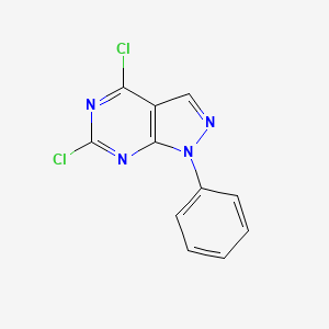 molecular formula C11H6Cl2N4 B1598411 4,6-dichloro-1-phenyl-1H-pyrazolo[3,4-d]pyrimidine CAS No. 99971-84-3