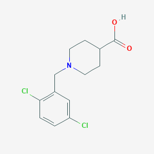 molecular formula C13H15Cl2NO2 B1598418 1-[(2,5-dichlorophenyl)methyl]piperidine-4-carboxylic Acid CAS No. 901920-33-0