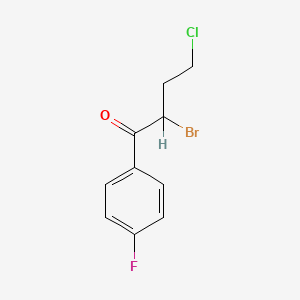 molecular formula C10H9BrClFO B1598434 2-Bromo-4-chloro-4'-fluorobutyrophenone CAS No. 51037-74-2
