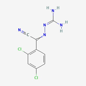 molecular formula C9H7Cl2N5 B1598443 3-[Cyano(2,4-dichlorophenyl)methylene]carbazamidine CAS No. 94266-27-0