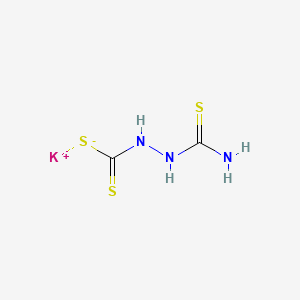 molecular formula C2H5N3S3 B1598446 Potassium 2-(aminothioxomethyl)dithiocarbazate CAS No. 73771-62-7