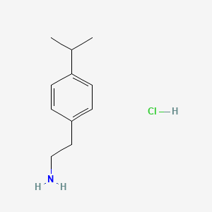 molecular formula C11H18ClN B1598449 4-Isopropylphenethylamine hydrochloride CAS No. 61035-87-8