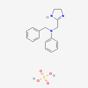 molecular formula C17H21N3O4S B1598452 Antazoline Sulfate CAS No. 24359-81-7