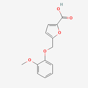 molecular formula C13H12O5 B1598458 5-(2-Methoxy-phenoxymethyl)-furan-2-carboxylic acid CAS No. 339292-54-5