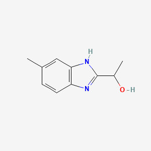 molecular formula C10H12N2O B1598460 1-(5-methyl-1H-benzimidazol-2-yl)ethanol CAS No. 20033-97-0
