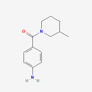 molecular formula C13H18N2O B1598461 (4-Aminophenyl)(3-methylpiperidin-1-yl)methanone CAS No. 79868-21-6