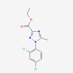 molecular formula C12H11Cl2N3O2 B1598466 ethyl 1-(2,4-dichlorophenyl)-5-methyl-1H-1,2,4-triazole-3-carboxylate CAS No. 103058-78-2