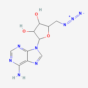 molecular formula C10H12N8O3 B1598470 2-(6-Aminopurin-9-yl)-5-(azidomethyl)oxolane-3,4-diol CAS No. 737-76-8