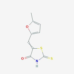 molecular formula C9H7NO2S2 B1598471 (5E)-2-mercapto-5-[(5-methyl-2-furyl)methylene]-1,3-thiazol-4(5H)-one CAS No. 88674-82-2