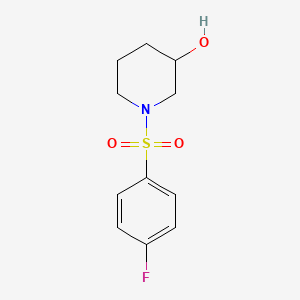 molecular formula C11H14FNO3S B1598473 1-(4-Fluorophenylsulfonyl)piperidin-3-ol CAS No. 1016538-89-8