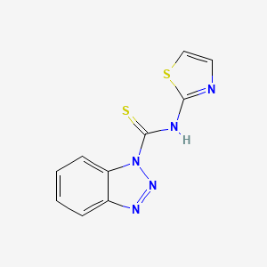 molecular formula C10H7N5S2 B1598478 N-(2-Thiazolyl)-1H-benzotriazole-1-carbothioamide CAS No. 690634-07-2