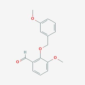 molecular formula C16H16O4 B1598491 3-Methoxy-2-[(3-methoxybenzyl)oxy]benzaldehyde CAS No. 667412-89-7