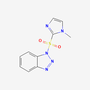 molecular formula C10H9N5O2S B1598494 1-[(1-Methyl-1H-imidazol-2-yl)sulfonyl]-1H-benzotriazole CAS No. 678173-46-1