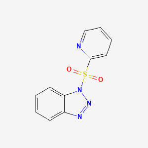 molecular formula C11H8N4O2S B1598497 1-(2-Pyridinylsulfonyl)-1H-benzotriazole CAS No. 678173-42-7