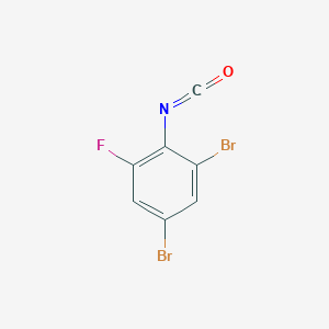 2,4-Dibromo-6-fluorophenyl isocyanate