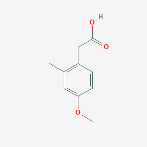 molecular formula C10H12O3 B1598533 2-(4-甲氧基-2-甲基苯基)乙酸 CAS No. 942-97-2