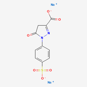 molecular formula C10H6N2Na2O6S B1598543 Disodium 4,5-dihydro-5-oxo-1-(4-sulfophenyl)-1H-pyrazole-3-carboxylate CAS No. 3473-75-4