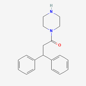 3,3-Diphenyl-1-(piperazin-1-yl)propan-1-one