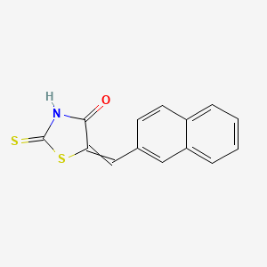 molecular formula C14H9NOS2 B1598559 (5E)-2-mercapto-5-(2-naphthylmethylene)-1,3-thiazol-4(5H)-one CAS No. 107916-92-7