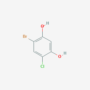 B159857 1,3-Benzenediol, 4-bromo-6-chloro- CAS No. 126521-73-1