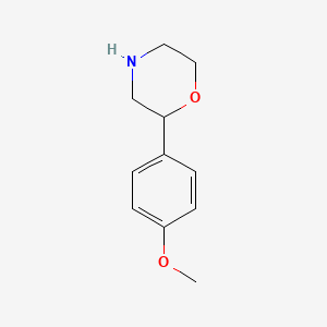 molecular formula C11H15NO2 B1598586 2-(4-Methoxyphenyl)morpholine CAS No. 83555-74-2
