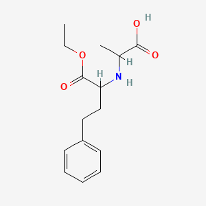 molecular formula C15H21NO4 B1598587 2-[(1-ethoxycarbonyl-3-phenyl-propyl)amino]propanoic Acid CAS No. 80828-26-8