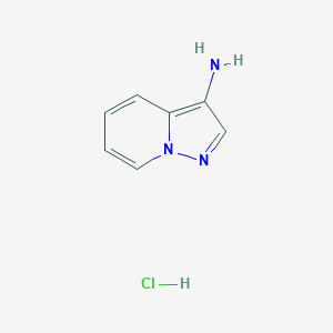 molecular formula C7H8ClN3 B159859 吡唑并[1,5-a]吡啶-3-胺盐酸盐 CAS No. 136548-72-6
