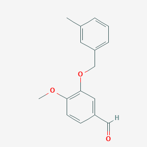 molecular formula C16H16O3 B1598593 4-Methoxy-3-[(3-methylbenzyl)oxy]benzaldehyde CAS No. 667412-91-1