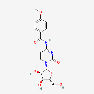 N-(1-((2R,3R,4S,5R)-3,4-Dihydroxy-5-(hydroxymethyl)tetrahydrofuran-2-yl)-2-oxo-1,2-dihydropyrimidin-4-yl)-4-methoxybenzamide