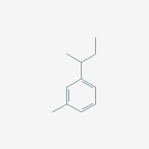 molecular formula C11H16 B159860 Benzene, 1-methyl-3-(1-methylpropyl)- CAS No. 1772-10-7
