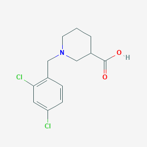 molecular formula C13H15Cl2NO2 B1598601 1-(2,4-Dichlorobenzyl)piperidine-3-carboxylic acid CAS No. 896045-26-4