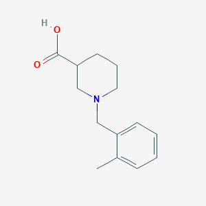 molecular formula C14H19NO2 B1598603 1-(2-Methylbenzyl)piperidine-3-carboxylic acid CAS No. 896047-10-2