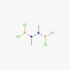 molecular formula C2H6Cl4N2P2 B1598606 1,2-Bis(dichlorophosphino)-1,2-dimethylhydrazine CAS No. 37170-64-2