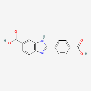 molecular formula C15H10N2O4 B1598610 2-(4-carboxyphenyl)-1H-Benzimidazole-6-carboxylic acid CAS No. 35532-08-2