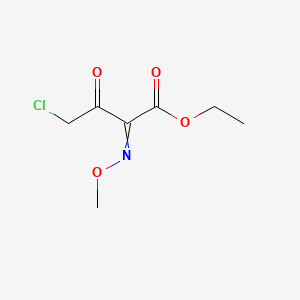 molecular formula C7H10ClNO4 B1598616 Ethyl 4-chloro-2-(methoxyimino)-3-oxobutyrate CAS No. 64485-87-6