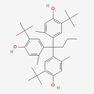 molecular formula C37H52O3 B1598619 Tris(5-tert-butyl-4-hydroxy-o-tolyl)butane CAS No. 35641-51-1