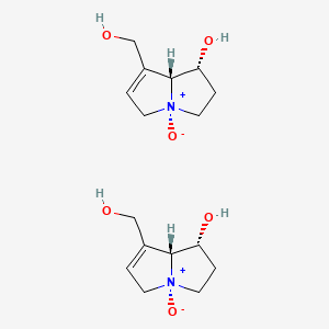 molecular formula C16H26N2O6 B1598622 (1R,4R,8R)-7-(hydroxymethyl)-4-oxido-2,3,5,8-tetrahydro-1H-pyrrolizin-4-ium-1-ol CAS No. 6870-33-3