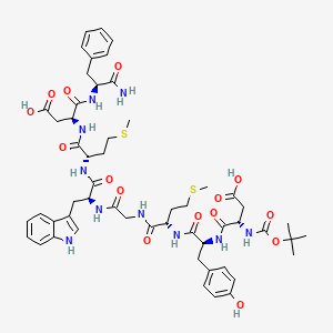 molecular formula C54H70N10O15S2 B1598624 Desulfated benzyloxycarbonyl cholecystokinin (26-33) CAS No. 25687-34-7